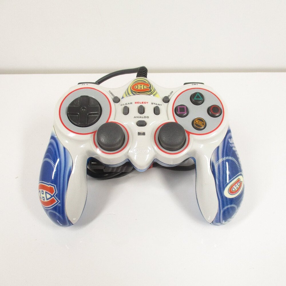 Montreal Canadiens NHL Hockey Wired Playstation 2 PS2 Controller